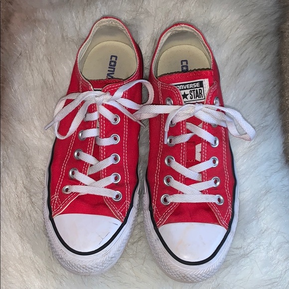 Red Chuck Taylor All Star Low Top Shoes - Picture 2 of 2